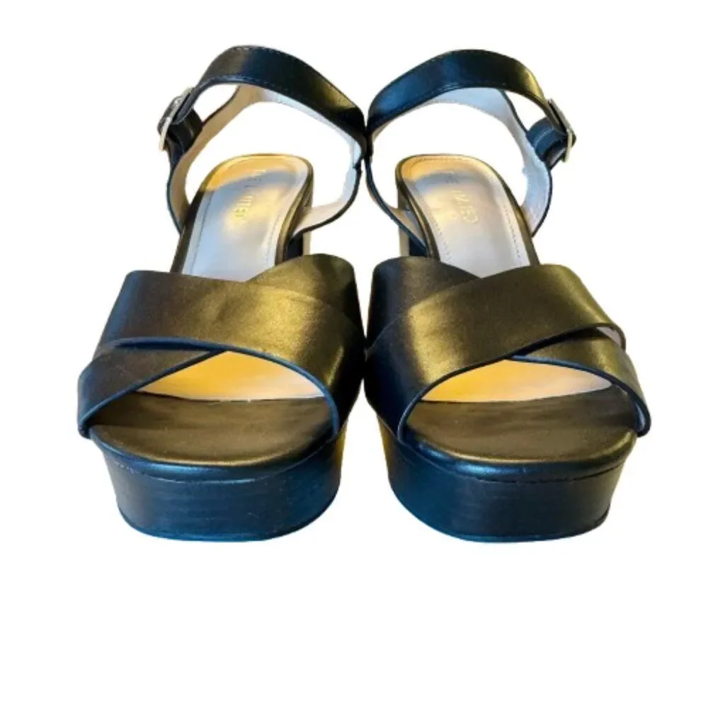 The Limited Frangelica Platform Sandal Heels Womens Size 9M Black Y2K Chic